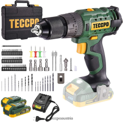 TECCPO Akkuschrauber 45 nm TVH8J14 Bohrer und Treiber